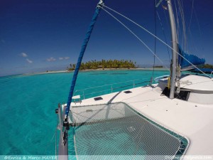 Catamaran in Fakarava - Tuamotu