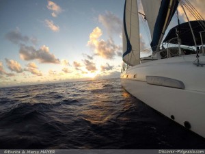 Catamaran in Fakarava - Tuamotu