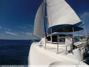 Catamaran in Fakarava - Tuamotu