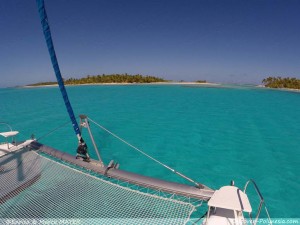 Catamaran in Fakarava - Tuamotu